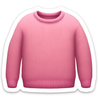 Pink sweater sticker