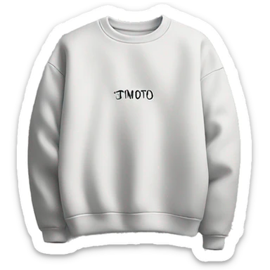 Crewneck with a small inscription on the right side in the corner TONOS sticker