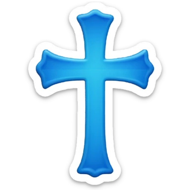 Blue cross sticker