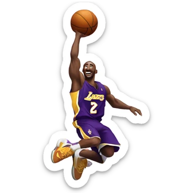 Kobe Bryant dunking sticker