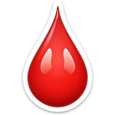 drop of blood sticker