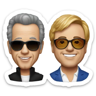 Billy joel and elton john sticker