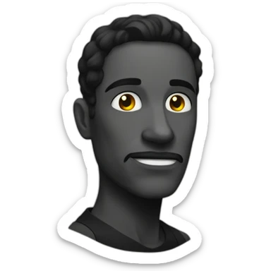 Noir qui est tout nu sticker