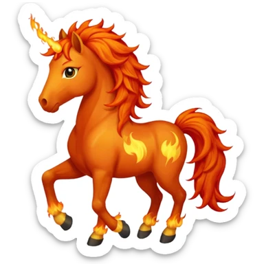 fire horse sticker