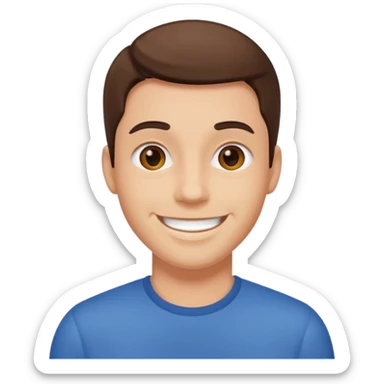 generate a emoji of man saying hii with normal skintone sticker