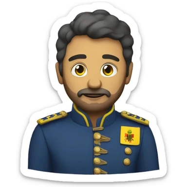 moldavian patriot with wain in the hand sticker