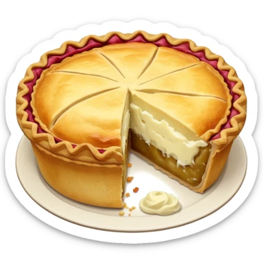 pie with mashed potato sticker