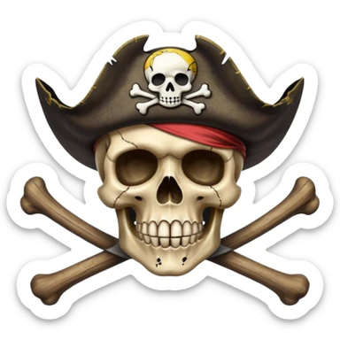 Straw hat crew pirate flag sticker
