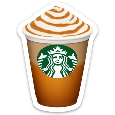 Starbucks Pumpkin Spice Latte without starbucks logo sticker