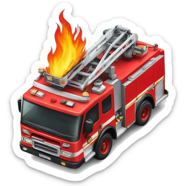 fire engine car sticker