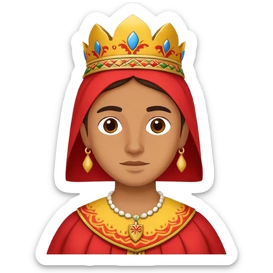 Traditional valencian spain clothing sticker