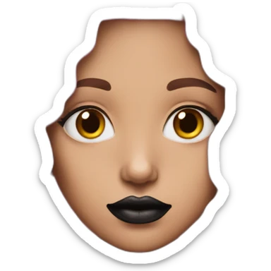 very-ugly-girl-pink-hair-and-black-lipstick sticker