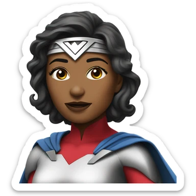 Uli as superwoman sticker