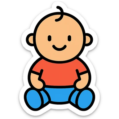 cute baby sticker