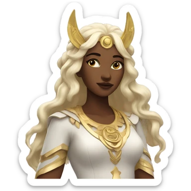 Artemis Moon Goddess sticker