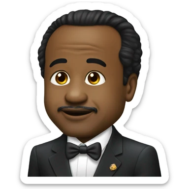 Paul Biya qui fait bisous à un chat sticker
