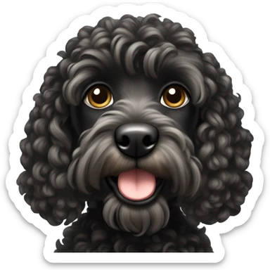 Black Cockapoo  sticker