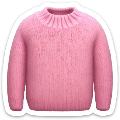 pink cozy sweater  sticker