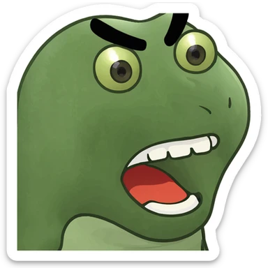 Screaming emoji  sticker