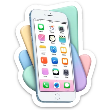 pastel iphone sticker