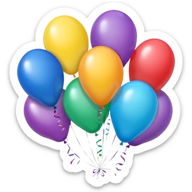 The words “hide your girlfriends” written in party balloons multicolored sticker