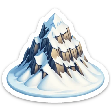 una montana de nieve  sticker