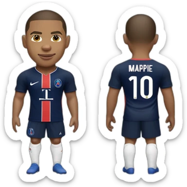 kylian mbappe, psg, buff, world cup, soccer sticker