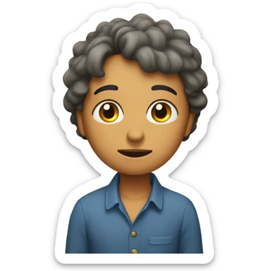 Tristeza y felicidad sticker