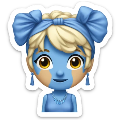 Blue nuisette sticker