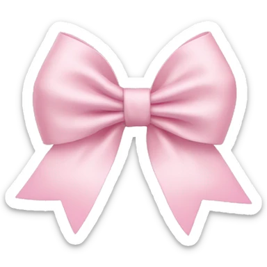 Light pink bow sticker