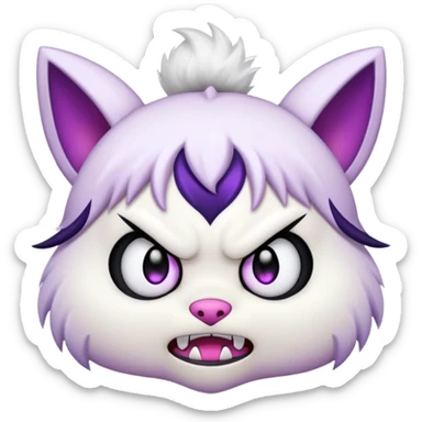 Kuromi angry face sticker