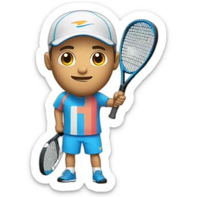 padel player sticker