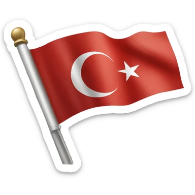 Turkish flag sticker