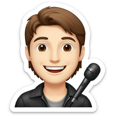 Happy Rock Pop Music Singer sticker