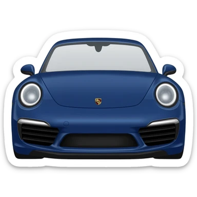 night blue Porsche sticker