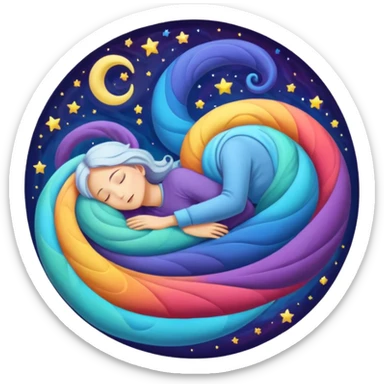 The symbolic depiction of REM sleep sticker