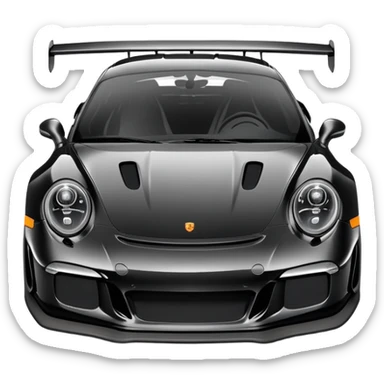 Porsche GT3 RS in black sticker