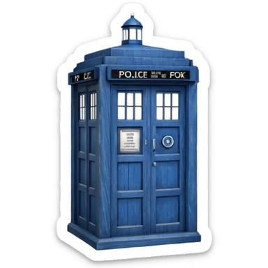TARDIS from the doctor who tv show sticker