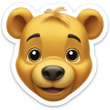 super big winnie da pooh sticker