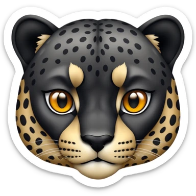 a black cheetah sticker