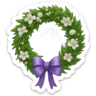 funeral wreath sticker