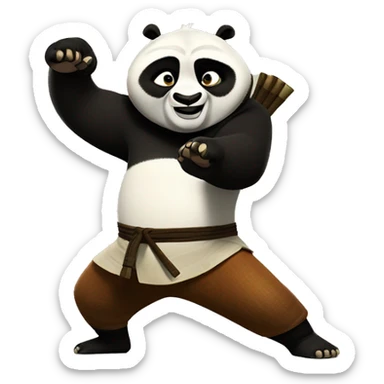 kung fu panda sticker