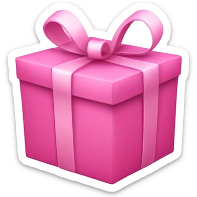 pink heart present sticker