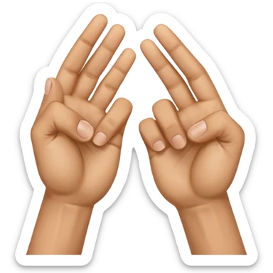 Chinese fist and palm salute sticker