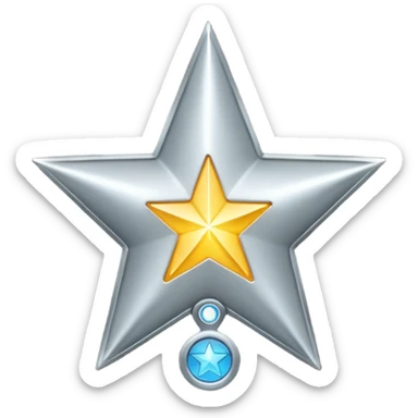 Emogie of verified  of star of 24 head and tick  sticker