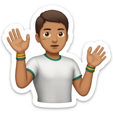 Give me a hand throwing a chancla  sticker