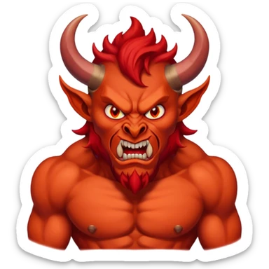 Satan from Christian Gods sticker