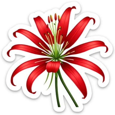Red spider lily sticker