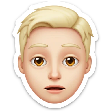 Yoooo wtf is wrong with you weirdo face sticker