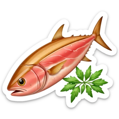 cooked tuna anchovy with herbs sticker
